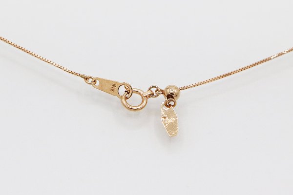 K18PG ダイアイリペンダントネックレス 0.50ct 3.50g　留め具