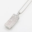 PT900/850 ダイアイリペンダントネックレス 1.08ct 7.90g