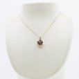 K18PG ダイアイリペンダントネックレス 0.50ct 3.50g　装着イメージ