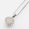 K18WG ダイアイリペンダントネックレス 0.22ct 5.60g