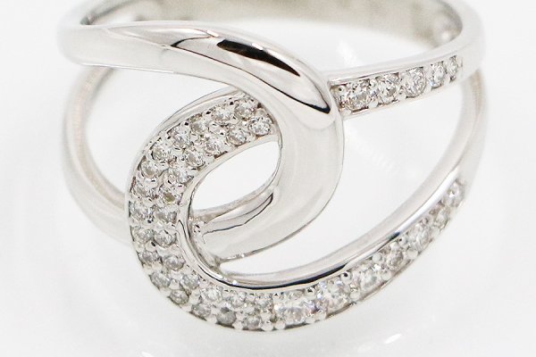 PT900 ダイアイリリング 0.30ct 4.90g　拡大