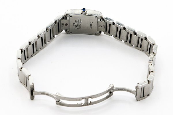 カルティエ　タンクフランセーズＳＭ　２３８４　白文字盤　ブレス