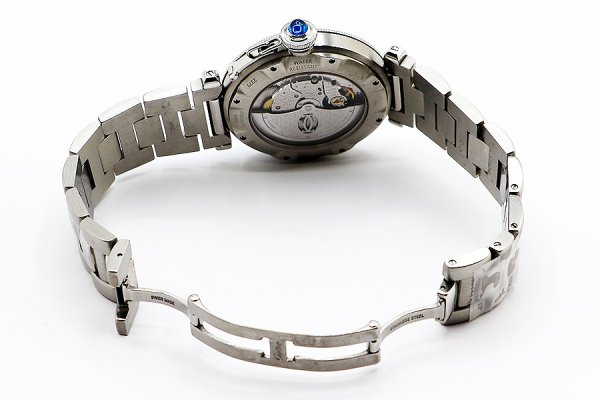 カルティエ　パシャ３８　コンベックスグリッド　Ｗ３１０５９Ｈ３　銀文字盤　ブレス