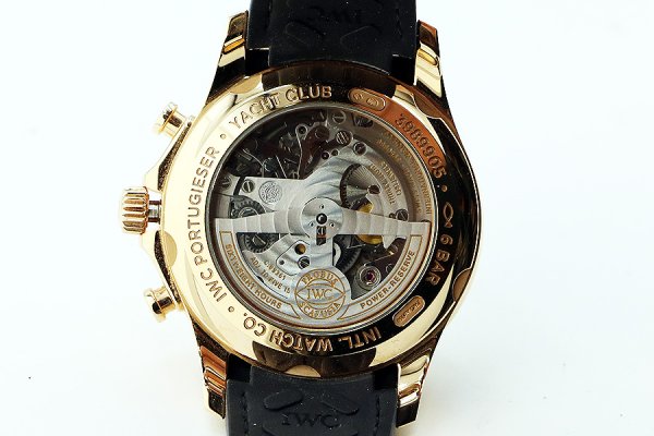 ＩＷＣ　ポルトギーゼ　ヨットクラブ　ＩＷ３９０５０１　銀文字盤　裏面拡大