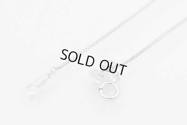 PT900/850 モルガナイトダイアイリペンダントネックレス 0.74ct 0.39ct 4.20g　留め具外したイメージ