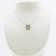 K18WG/PG ダイアイリペンダントネックレス 0.22ct 0.28ct 4.00g　装着イメージ