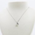K18WG ダイアイリペンダントネックレス　0.23ct 2.80g　装着イメージ