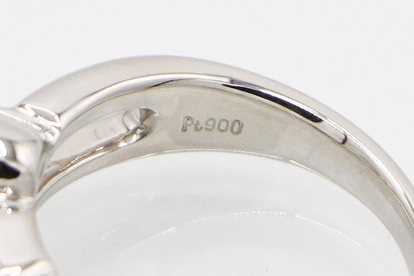 PT900 ダイアイリリング 1.00ct 7.60g　刻印