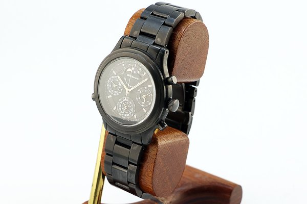 シェルマン　グランドコンプリケーションブラック　黒文字盤　金色ムーンフェイス　サイド