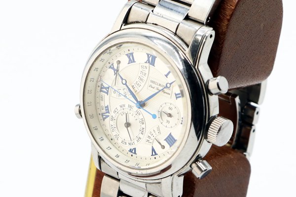 シェルマン　デュアルタイムリピーター　銀文字盤　６７６０－Ｔ０１７８５１　サイド拡大