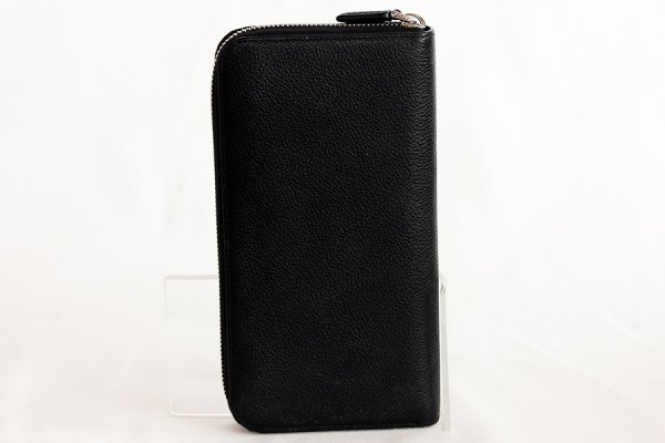 プラダ　ジップアラウンド長財布 2ML317 ブラック　裏面