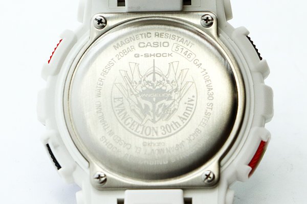 カシオ　Ｇショック　ＧＡ－１１０ＥＶＥ３０　エヴァンゲリオン３０周年限定　裏面拡大