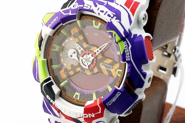 カシオ　Ｇショック　ＧＡ－１１０ＥＶＥ３０　エヴァンゲリオン３０周年限定　サイド拡大