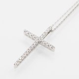 ポンテヴェキオ　K18WG ダイアイリペンダントネックレス 0.21ct 4.10g