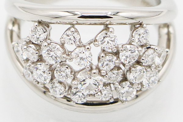 星の砂　PT900 ダイアイリリング 1.06ct 12.70g　拡大