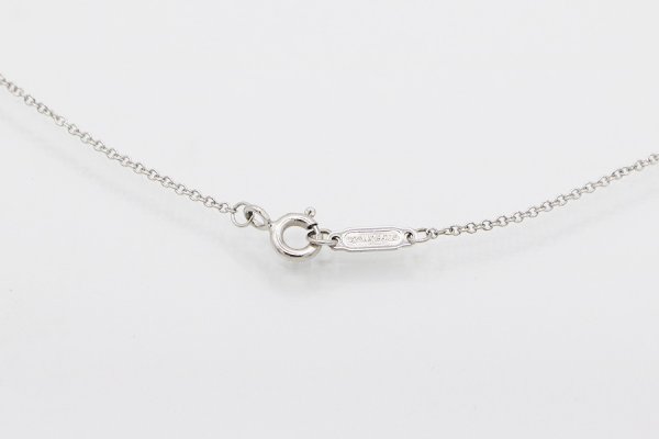 ティファニー　750WG トリプルインターロッキング ダイアイリペンダントネックレス 4.20g　留め具