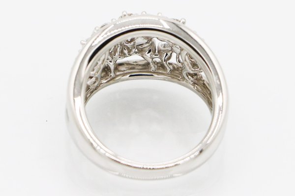 星の砂　PT900 ダイアイリリング 1.06ct 12.70g　内側