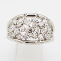 星の砂　PT900 ダイアイリリング 1.06ct 12.70g