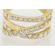 翁淳 jun okina K18 ダイアイリリング 1.28ct 7.10g　拡大
