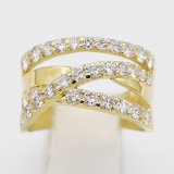 翁淳 jun okina K18 ダイアイリリング 1.28ct 7.10g