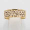 K18 ダイアイリリング 0.40ct 5.00g