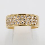 K18 ダイアイリリング 0.40ct 5.00g