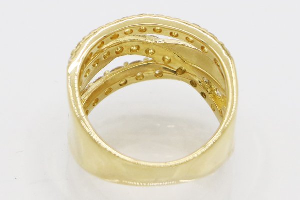 翁淳 jun okina K18 ダイアイリリング 1.28ct 7.10g　内側