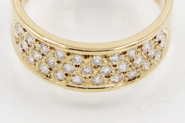 K18 ダイアイリリング 0.40ct 5.00g　拡大