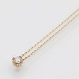 ４℃　K18PG ダイアイリペンダントネックレス1.00g