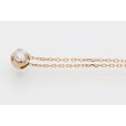 ４℃　K18PG ダイアイリペンダントネックレス1.00g　サイド