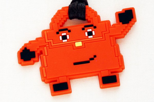 エルメス　ケリードール バックチャーム オレンジ　拡大