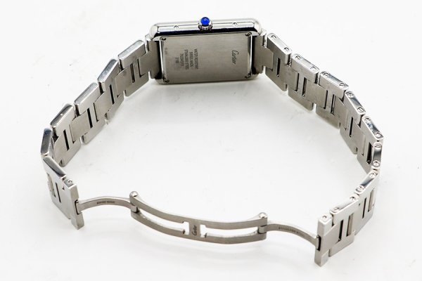 カルティエ　タンクソロＬＭ　Ｗ５２０００１４　銀文字盤　ブレス
