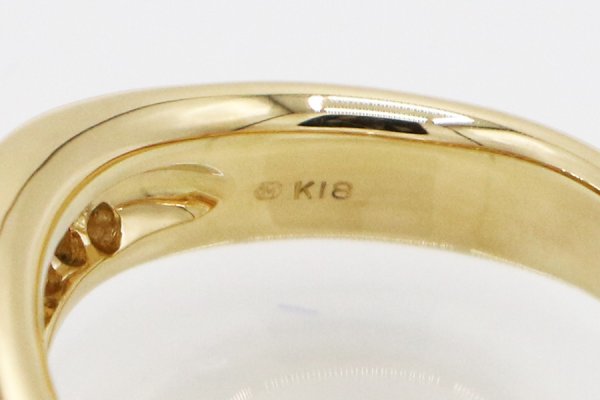 ミキモト　K18 ダイアイリリング 0.62ct 8.50g　刻印