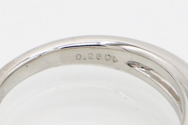 ミキモト　PT950 ダイアイリリング 0.26ct 8.70g　刻印(2)