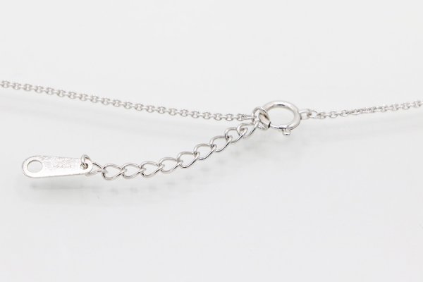 ミキモト　K18WG ダイアイリペンダントネックレス 0.28ct　留め具