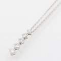 ミキモト　K18WG ダイアイリペンダントネックレス 0.28ct