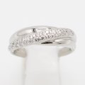 ミキモト　PT950 ダイアイリリング 0.26ct 8.70g