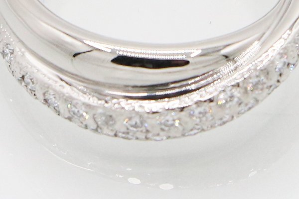 ミキモト　PT950 ダイアイリリング 0.26ct 8.70g　拡大