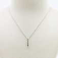 ミキモト　K18WG ダイアイリペンダントネックレス 0.28ct　装着イメージ