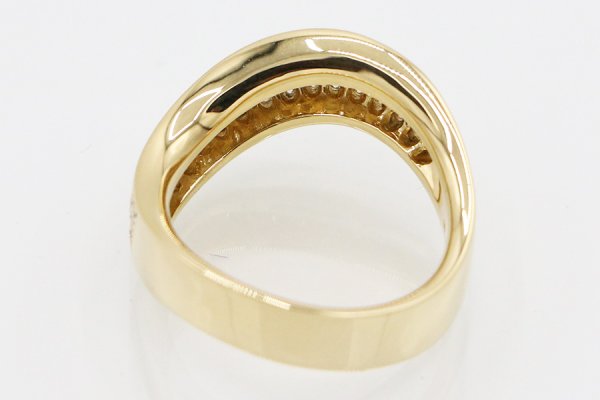 ミキモト　K18 ダイアイリリング 0.62ct 8.50g　内側