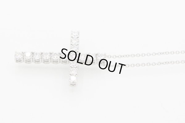 デビアス　PT950/850 ダイアイリペンダントネックレス 1.29ct 6.60g　サイド