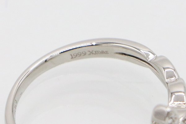 ヴァンドーム　PT950 ダイアイリリング 3.70g　刻印(2)