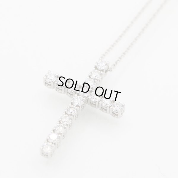 デビアス　PT950/850 ダイアイリペンダントネックレス 1.29ct 6.60g