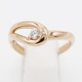 ヴァンドーム　K18PG ダイアイリリング 0.15ct 4.50g