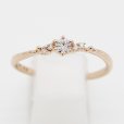 ディズニー　K18PG ダイアイリリング 0.10ct 0.03ct 1.50g