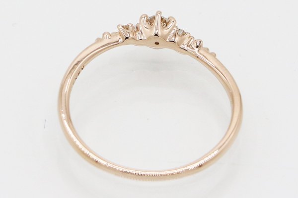 ディズニー　K18PG ダイアイリリング 0.10ct 0.03ct 1.50g　内側