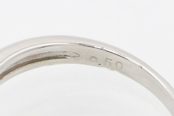 PT900 ダイアイリリング 0.50ct 3.20g　刻印(2)