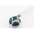 スタージュエリー K18WG ブルートパーズダイアイリペンダントネックレス 0.03ct 4.00g　裏面