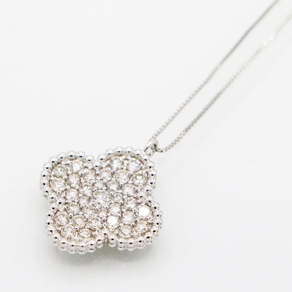 PT900/850 ダイアイリペンダントネックレス 1.00ct 5.20g