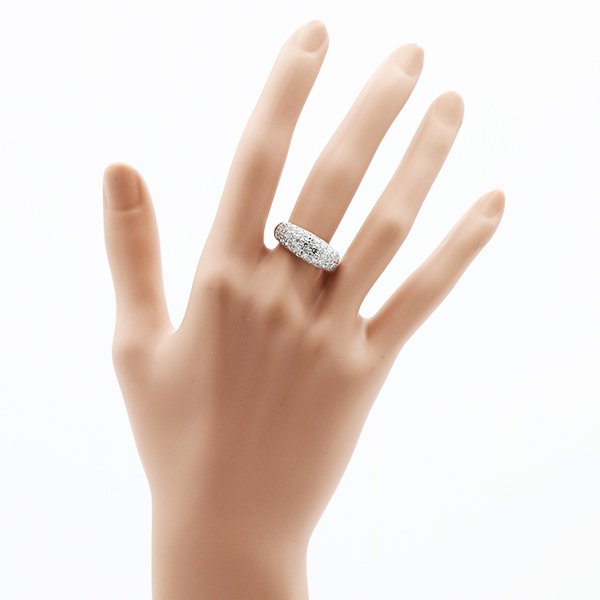 PT900 ダイアイリリング 2.00ct 9.10g　装着イメージ